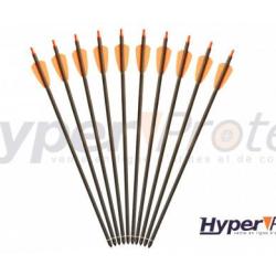 Lot de 10 Carreaux Carbone 15" Pour Arbal&egrave;te EK Corba