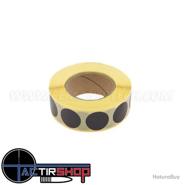 1000 pastilles autocollantes Noires 20mm Eeman Tech