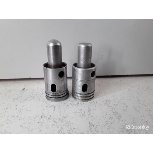9916 LOT DE X2 PISTONS EMPRUNT DE GAZ RAPID / PERFEX OCCASION EXCELLENT ETAT