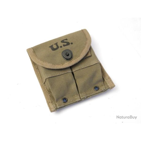 Porte chargeur toile carabine USM1 modle de ceinturon type 39/45 vert