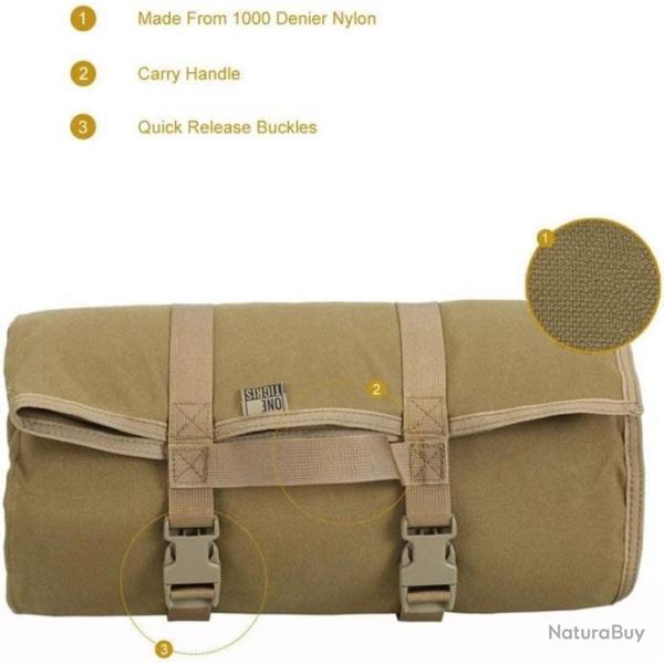 Tapis de Tir Non Rembourr� de Tir avec Sangle Molle pour Chasse Tir Sniper Carabine Pr�cision