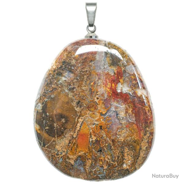 Pendentif galet plat en pietersite