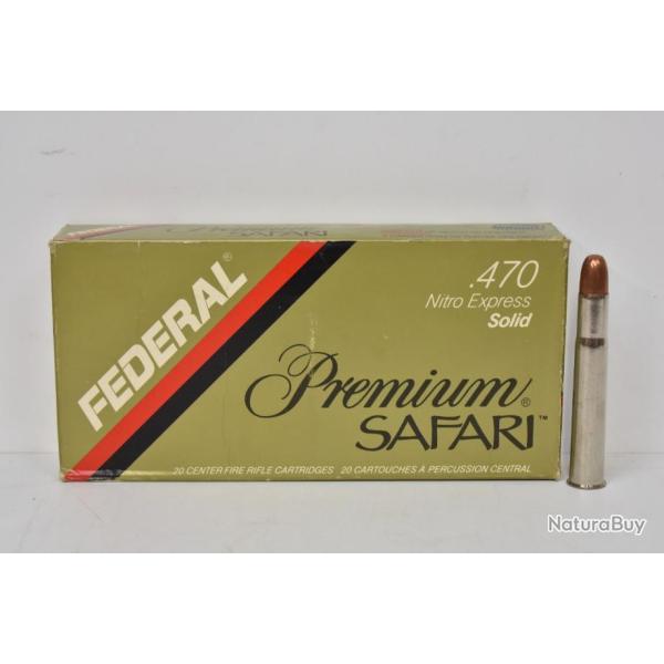 Desto 25! 1 boite de balles Federal calibre 470 Nitro Express