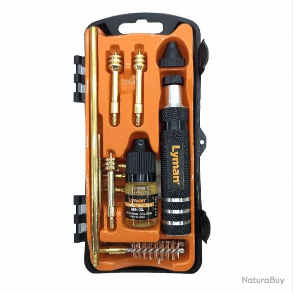 Kit de nettoyage Lyman 4-en-1 pour arme � poing - calibres .22 / 9mm/ .38 / .45
