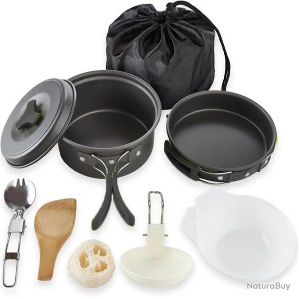 PROMOTION !! Kit de cuisine pour camping et bivouac 9 en 1 - LIVRAISON GRATUITE