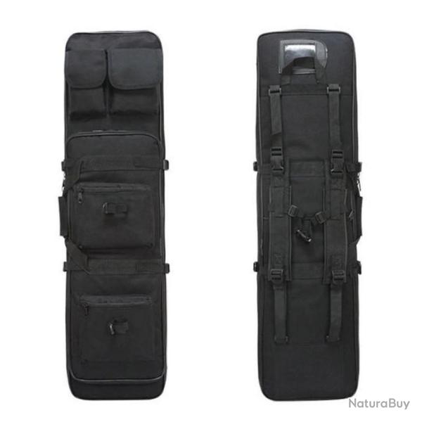 PROMO !! HOUSSE TACTIQUE POUR FUSIL ET ARMES DE POING - NOIR - 115CM - LIVRAISON GRATUITE !!
