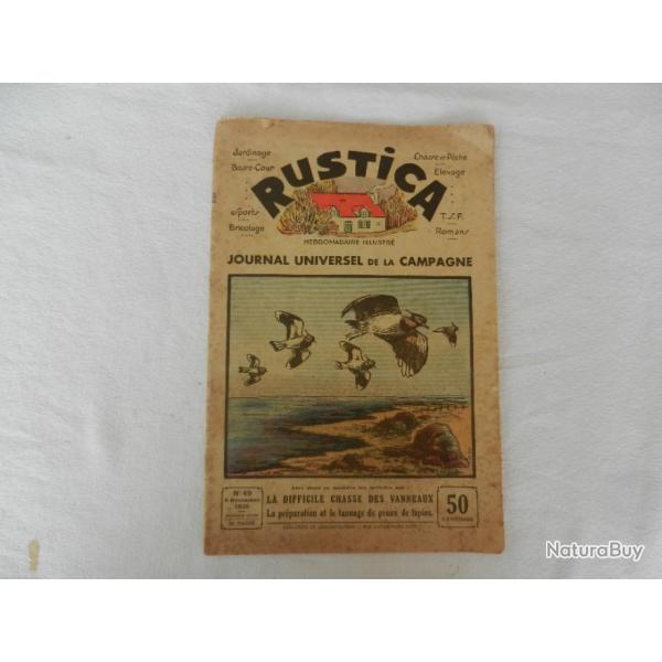 2 journaux Rustica dcembre 1935 et avril 1955