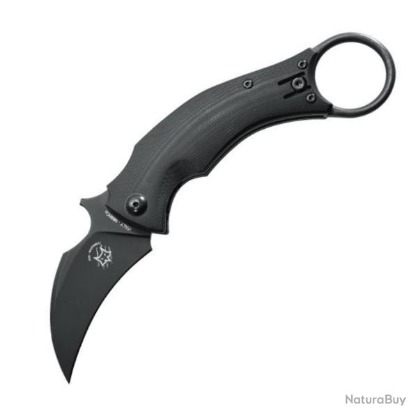 Couteau pliant Fox Karambit Blackbird tout noir