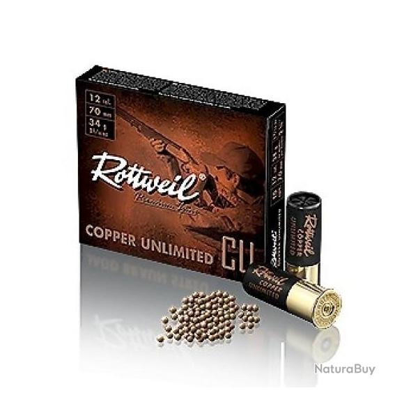 cartouche ROTTWEIL CAL.12/70 COPPER UNLIMITED 34G PAR 10