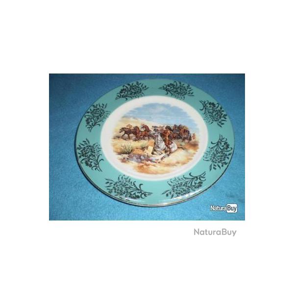 Assiette dcore: "Attaque de la diligence" !