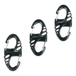 Mousqueton (Set 3pcs) Compact (101 Inc) Noir