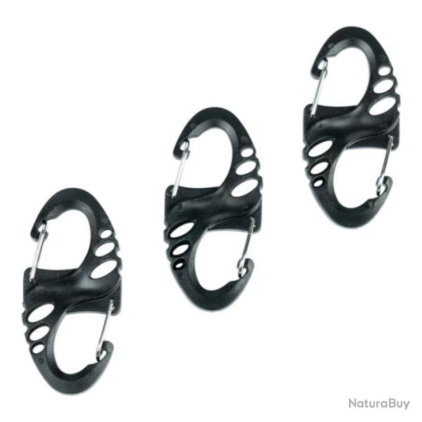 Mousqueton (Set 3pcs) Compact (101 Inc) Noir