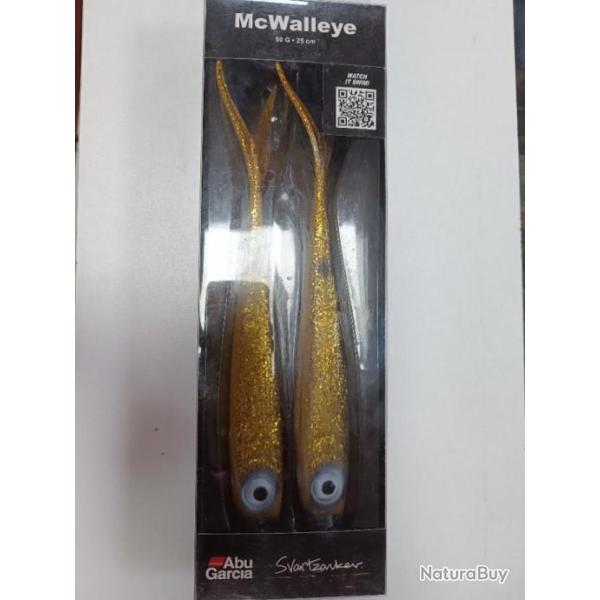 !!! leurre souple ABU GARCIA SVARTZONKER MC WALLEYE 25 CM 50 G !!! COLORIS:  GO