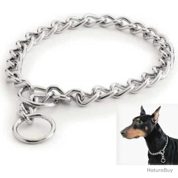 Cha�ne pour chien collier d'entra�nement r�glable en m�tal type B 3.5mm*60