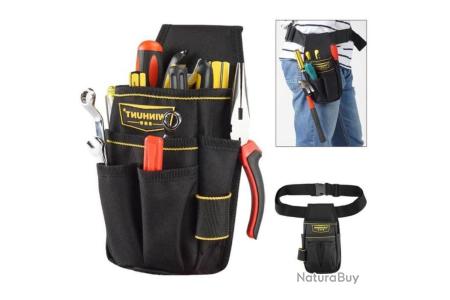 Ceinture à Outils Professionnelle Ceinture à Outils Tourbon Multi-Poches - Pour Électriciens Et Charpentiers Pochette Rangement électricien