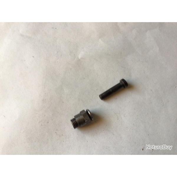 VENDU PAR CUIRASSIER11 VIS+SUPPORT FIXATION CANON/BOIS DE CARABINE  DAMON ST �TIENNE CALIBRE 22 LR