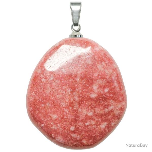 Pendentif galet plat en thulite