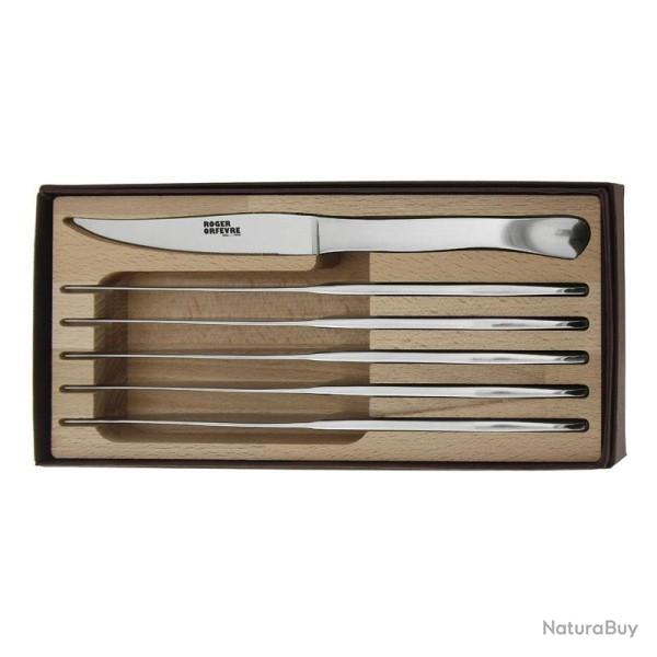Coffret 6 couteaux Roger Orf�vre Ma�tre d'h�tel
