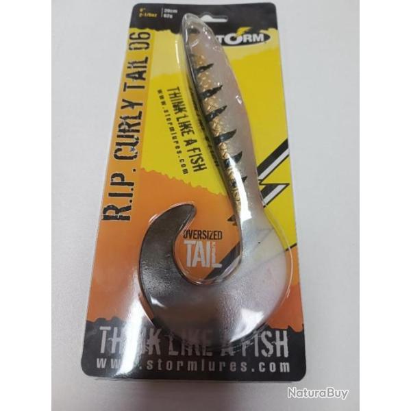 !! Leurre STORM RIP CURLY TAIL 06 !! PERCH 20CM 62G