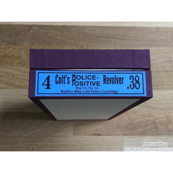 Boite Colt Police Revolver 4" .38 S&W Reproduction toute boite Colt du m�me genre chez Khristore