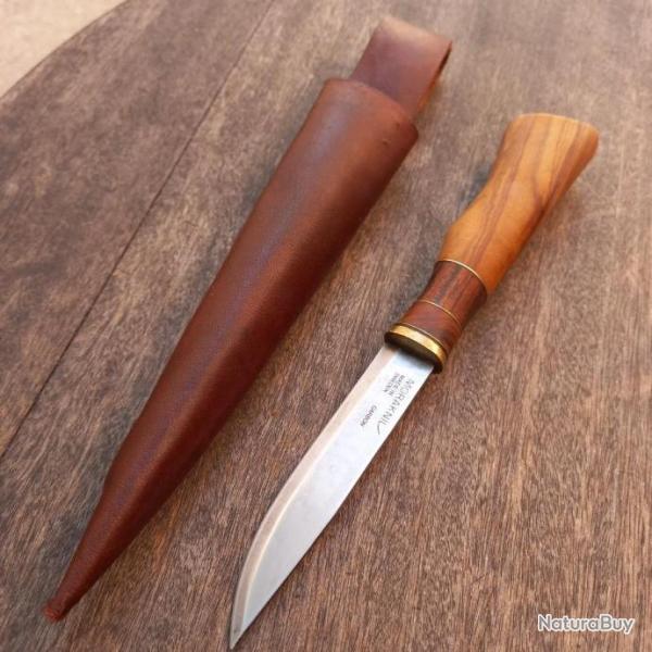 Couteau PUUKKO CUSTOM MORAKNIV Manche en Bois avec �tui en cuir
