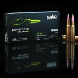 Munitions SAKO calibre 243 Win Powerhead Blade TXM 80gr - 5.2g x20