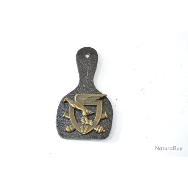 Insigne 17e R�giment d'Artillerie 17 RA G3432 DRAGO avec cuir