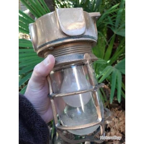 lampe de coursive trs lourde en bronze massif