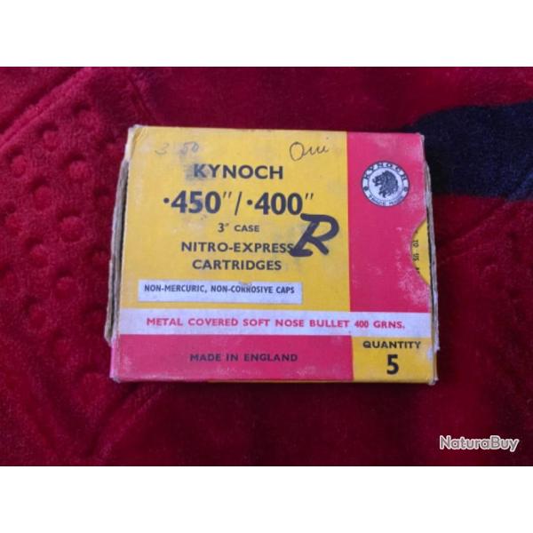 2 Boite de 9 cartouches de 450/400, 3" Case. Kinoch.