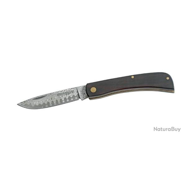 Couteau pliant BOKER-MAGNUM , Mod�le: Eb�ne Rangebuster Damascus 67mm.