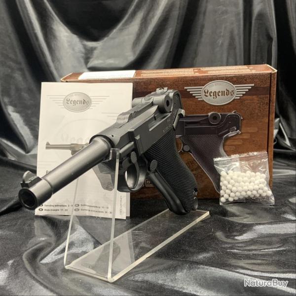 PISTOLET LEGENDS - "Luger P08" BBS 6MM CO2 - Airsoft Umarex