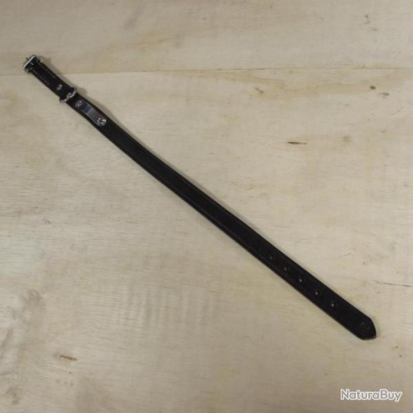 Collier pour chien cuir noir de marque FRITZMANN, 45 cm