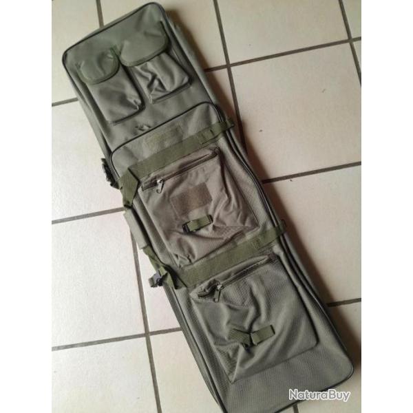 Housse / Fourreau cordura 100 cm Sac  dos vert.