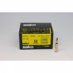 Munitions SAKO Range calibre 222 Rem FMJ 50gr - 3.2g x100
