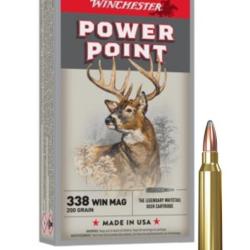 MUNITIONS WINCHESTER CALIBRE 338 WIN POWER POINT 200gr - 13g x20