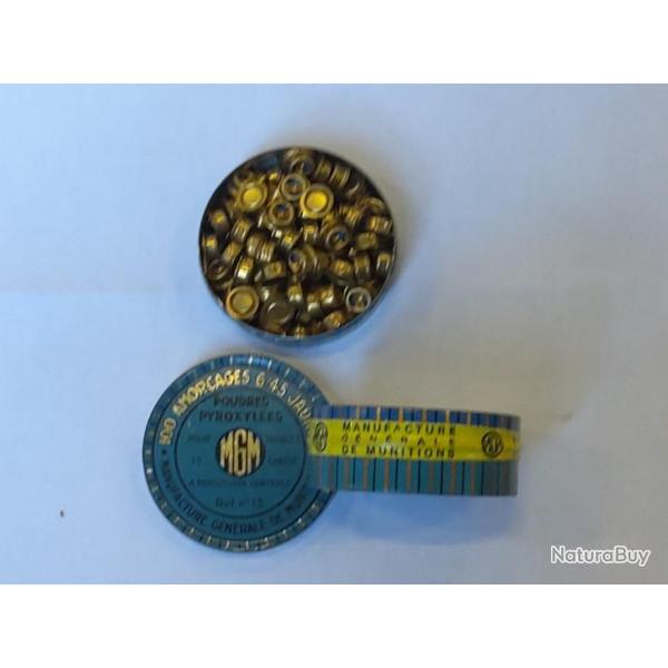 Boite neuve 100 �morces type am�ricaines 6.45 MGM