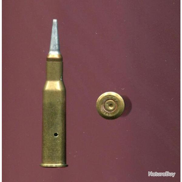 7.62 x 54 Mosin Nagant - Tir rduit balle cuivre longue pointe aluminim - marquage : nny 1982