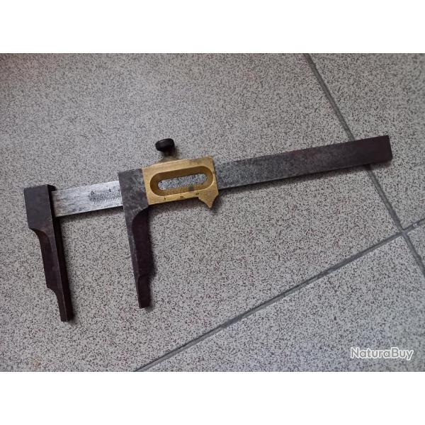 PIED A COULISSE ANCIEN METAL ET LAITON
