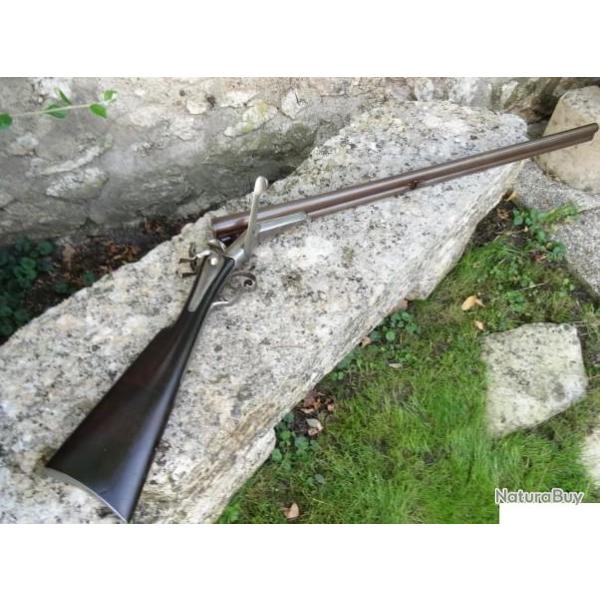 Canardi�re calibre 10 � poudre noire � broche / Shotgun gauge 10 black powder