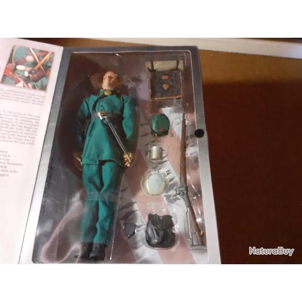 Figurine ech.1/6*=30cm de SHARPSHOOTER "BERDAN" soldat f�d�ral guerre de S�cession