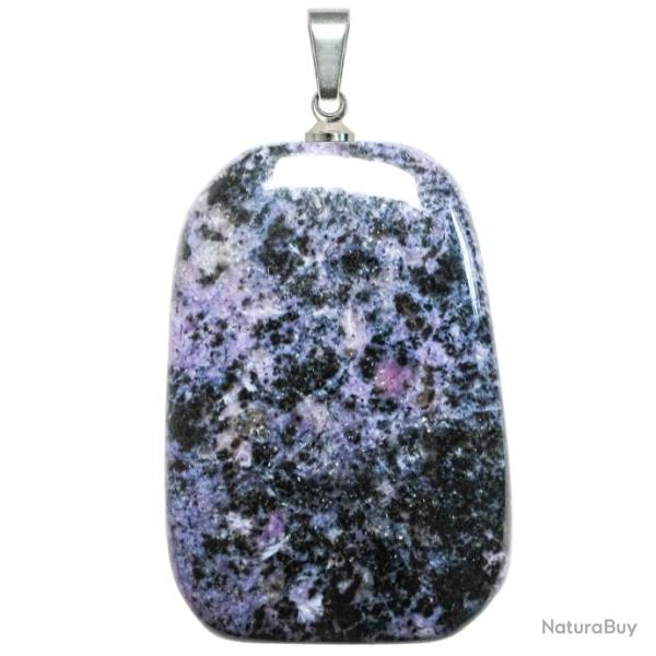 Pendentif galet plat en charo�te