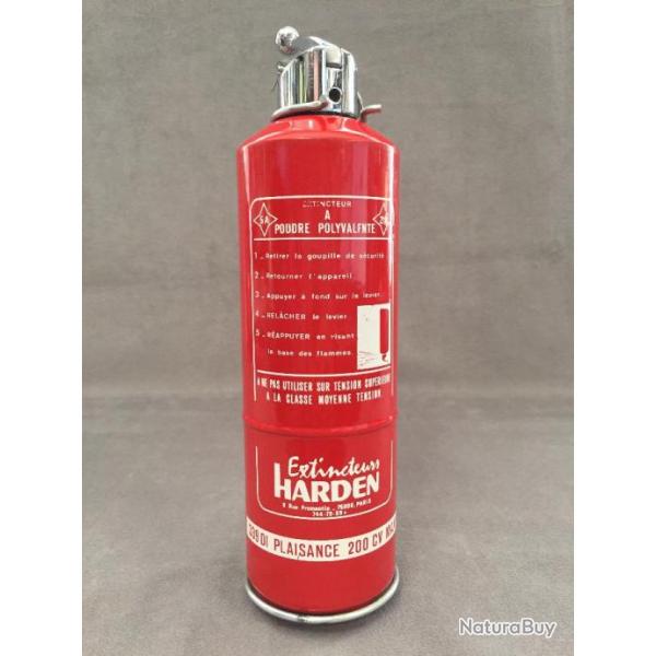 ANCIEN EXTINCTEUR POUDRE HARDEN SAFARI S1 PARIS FRANCE 1968