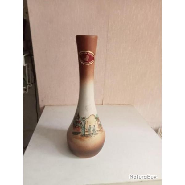 vase soliflore en gr�s de Fran�e hauteur 26 cm