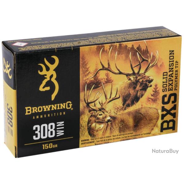 CART. BROWNING BXS CAL. .308 WIN 150GR 9,72G BTE 20