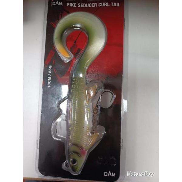!!  Leurre DAM EFFZETT  PIKE SEDUCER CURL TAIL 180  !! PIKE 85G