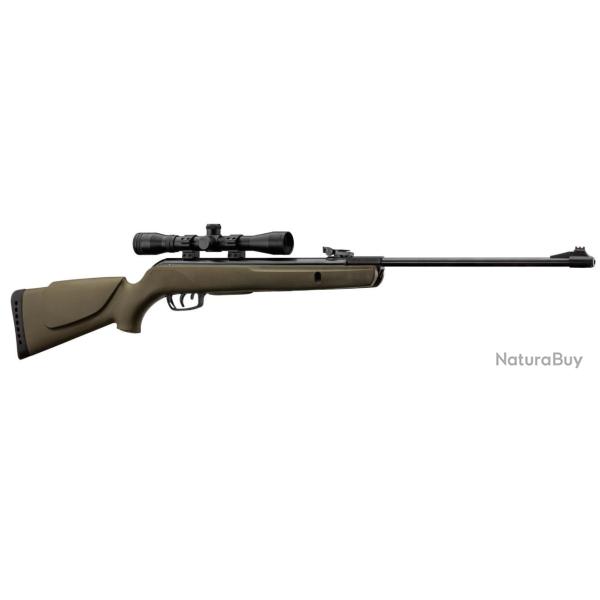Pack carabine � air comprim� Gamo BIG CAT 1000E Barricade Cal.4,50mm Synth�tique 19,9J + lunette 4X3