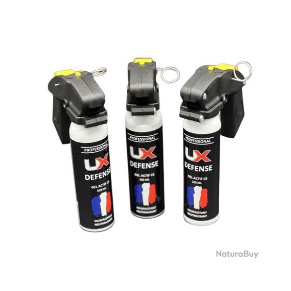 3X Bombe gel CS Umarex Poign�e Pro 100 ml avec goupille