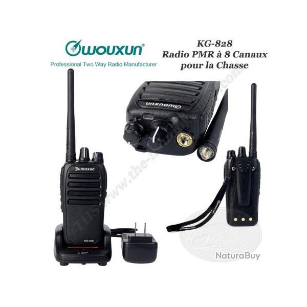 WOUXUN KG-828 Radio PMR portative compacte pour la chasse de type talkie walkie FM VHF