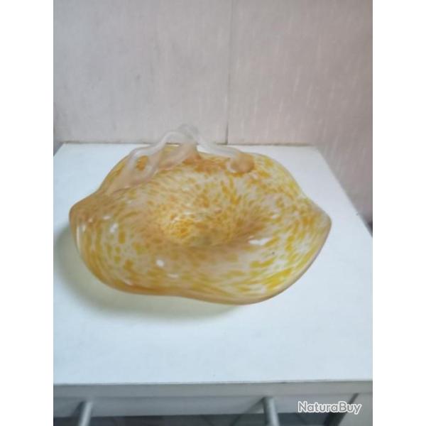 Vide poche ancien en pate de verre diam�tre 19 cm