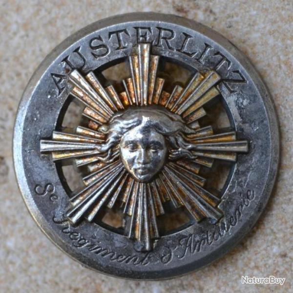 8� R�giment d'Artillerie, AUSTERLITZ, retirage Amicale, pastille ovale